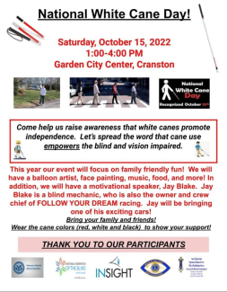 Flyer for White Cane Day