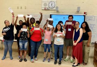 Providence students celebrate the completion of the Summer Alliance program.